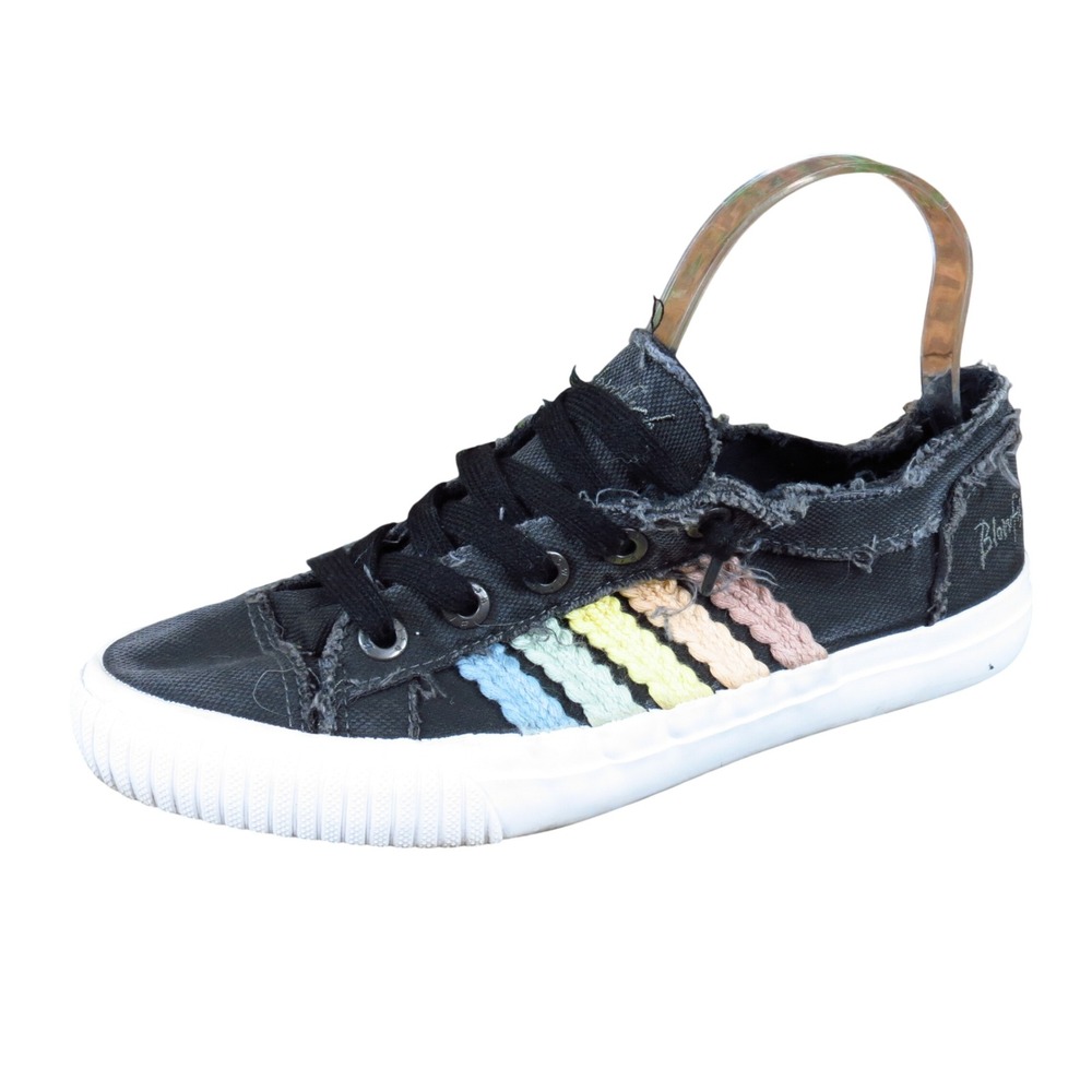 Blowfish Malibu Blaine-B Womens Fashion Sneaker Size 9 Daily Wear Black Rainbow